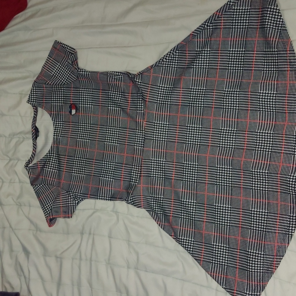 Tommy Hilfiger girls houndtooth skater dress